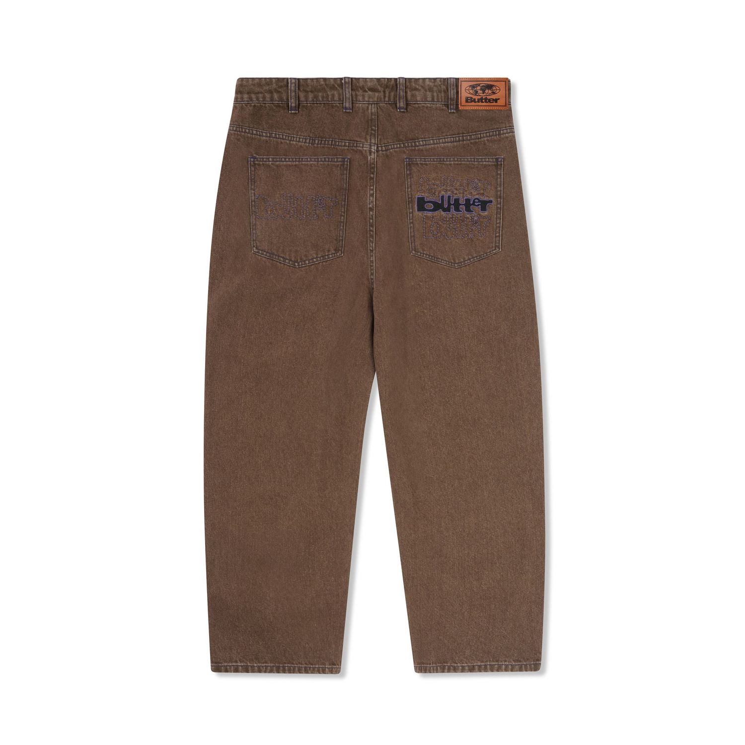 BUTTER Warped Denim Jeans Washed Brown