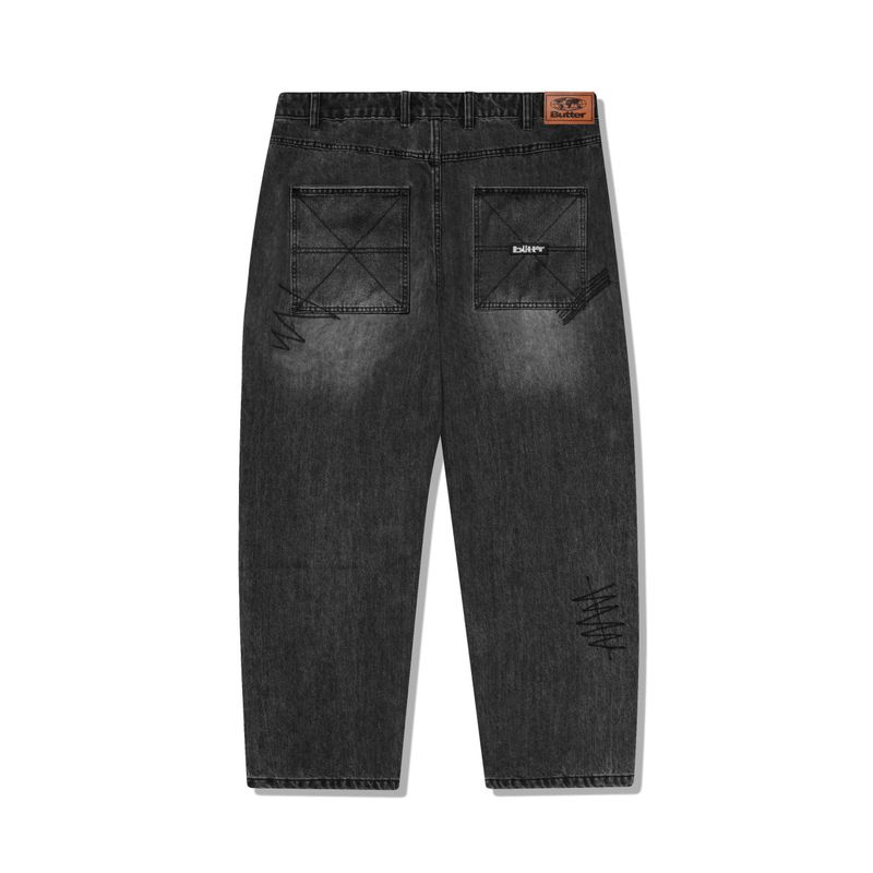 BUTTER Stitch Denim Distressed Grey