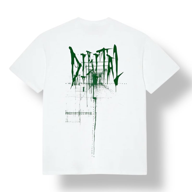 DIGITAL TEE THRONE WITHE GREEN