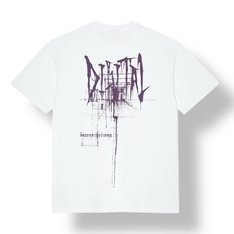 DIGITAL TEE THRONE WHITE PURPLE