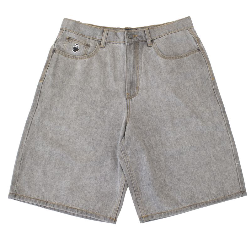 BIGGERFOOT SHORT GREY WASHED DENIM