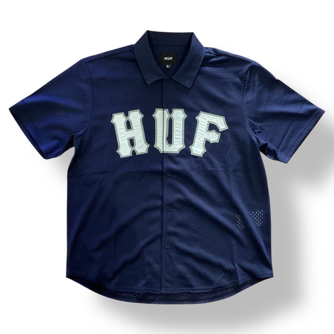 HUF ARCH MESH BUTTON UP NAVY