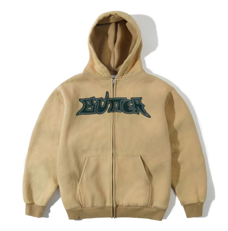 BUTTER Encounter Zip-Thru Hood, Washed Tan