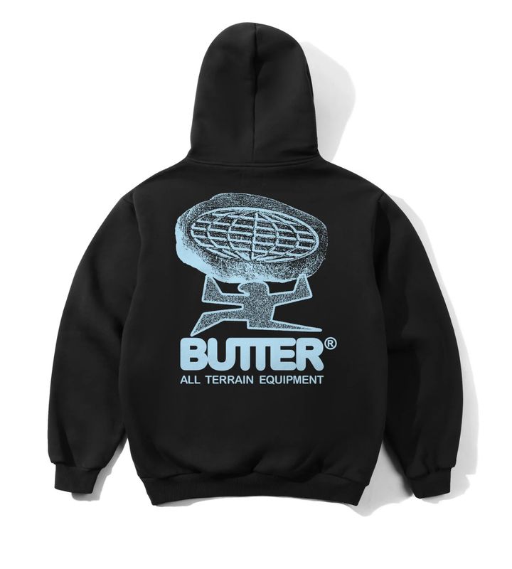 BUTTER Terrain Pullover Hood, Black