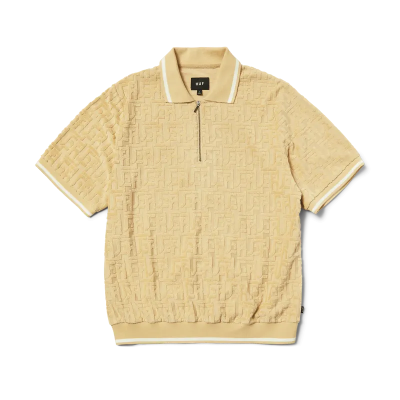HUF TETHER JACQUARD TERRY TOP