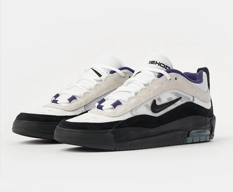 NIKE AIR MAX ISHOD WHITE/BLACK-COURT PURPLE-BLACK FB2393-104
