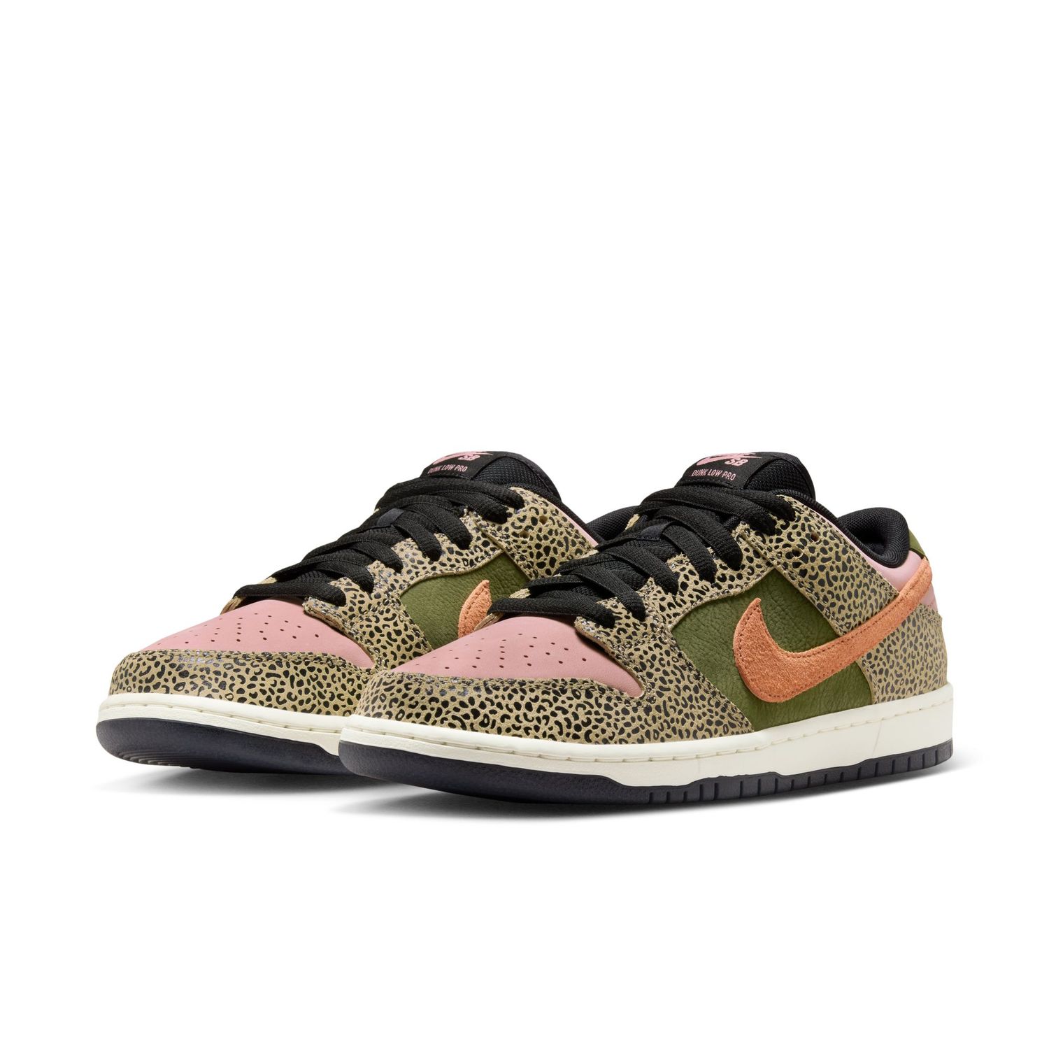 NIKE SB DUNK LOW PRO KHAKI/AMBER BROWN-ROUGH GREEN-RUST PINK IH3211-200