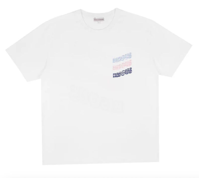 BISOUS T-shirt Sonics Vichy White