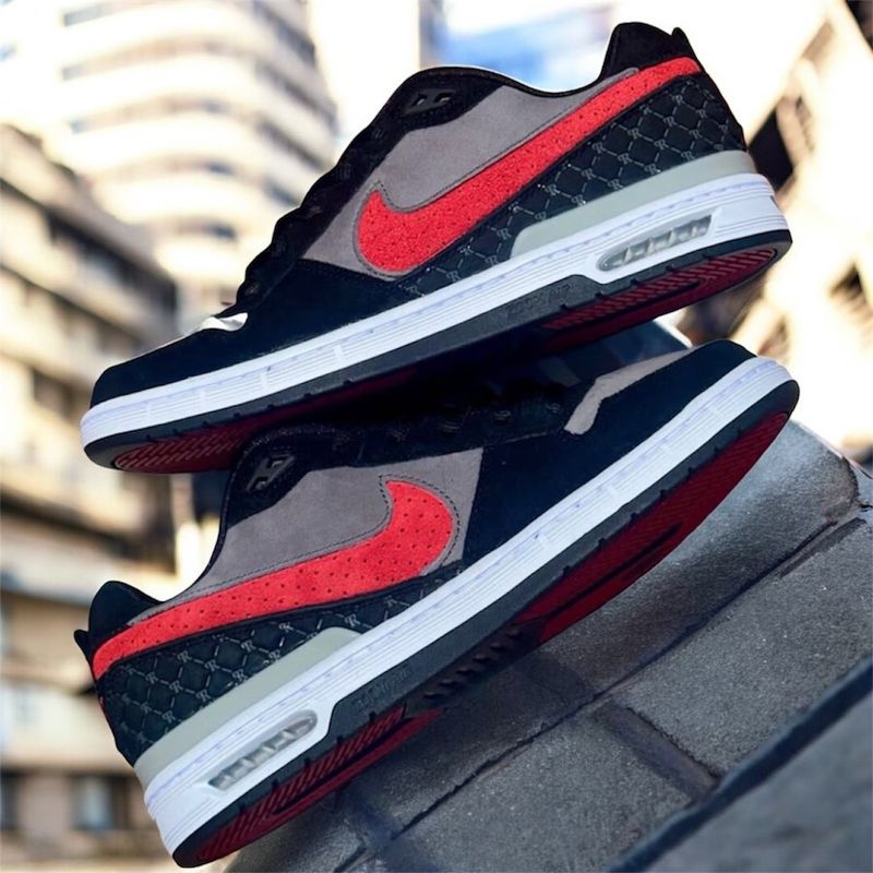 PAUL RODRIGUEZ ZOOM AIR LOW BLACK/VARSITY RED-FLINT GREY-BLACK IM7147-001