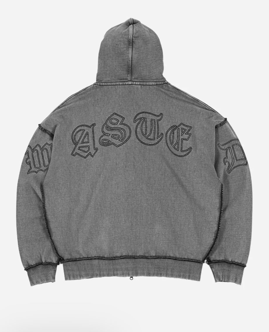 WASTED HOODIE KINGDOM CURVE FADED