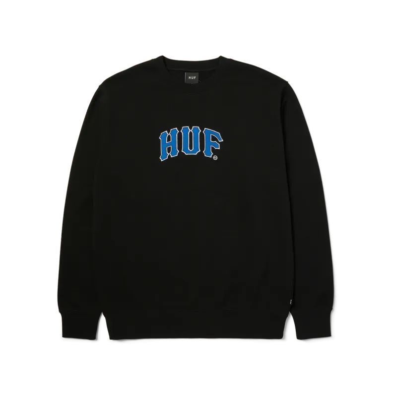 HUF ARCH APPLIQUE CREWNECK SWEATSHIRT