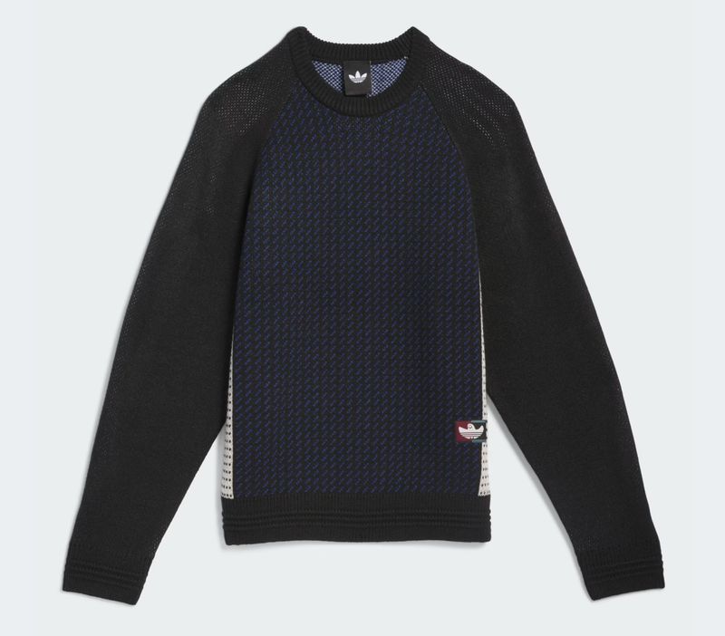 ADIDAS SHMOOFOIL FULLY FASHIONED CREWNECK SWEATER
