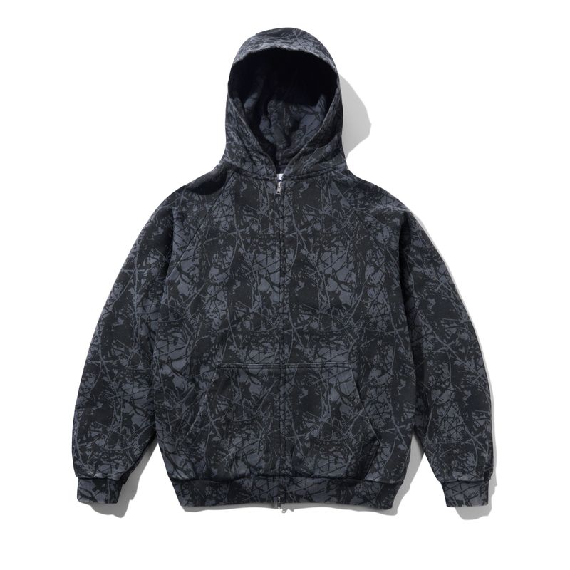 BUTTER Woods Camo Zip-Thru Hood