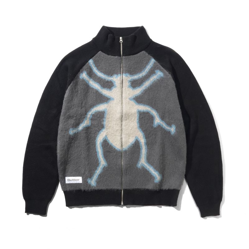 BUTTER Beetle Zip-Thru Knit Sweater