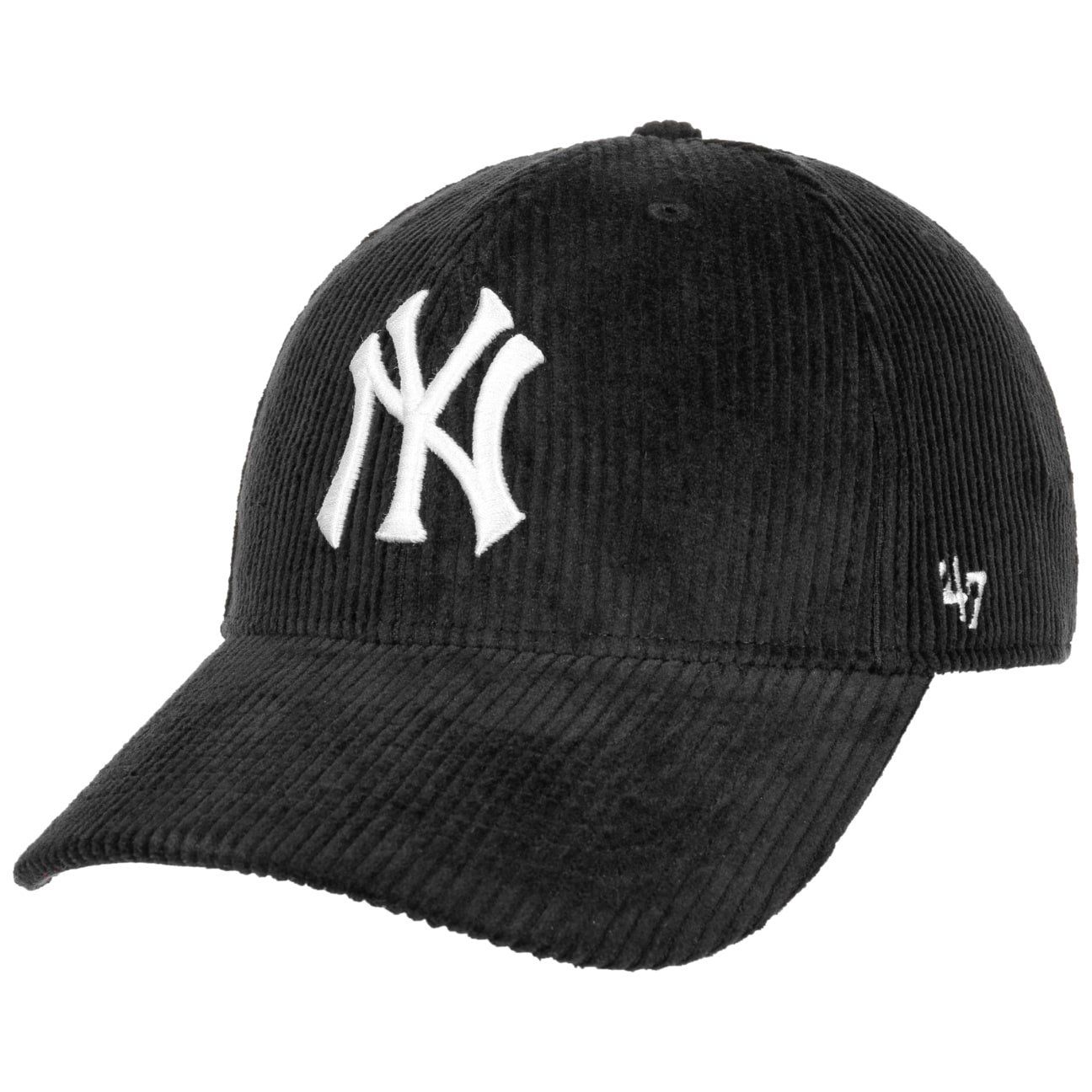 CAP 47 CORD BLACK WHITE