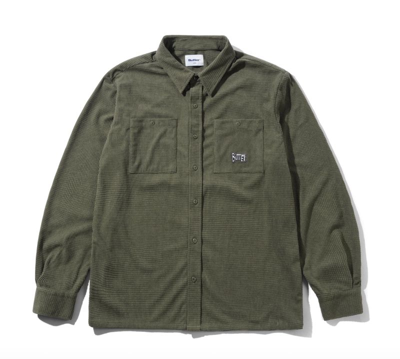 BUTTER Grid Cord Overshirt