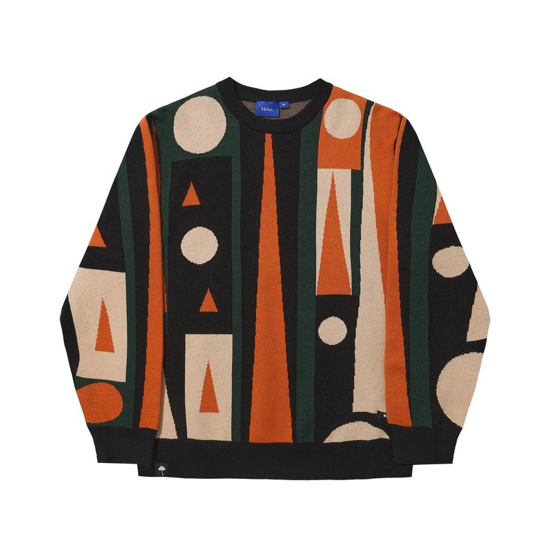 HÉLAS BACKGAMMON CREWNECK KNIT MULTICO