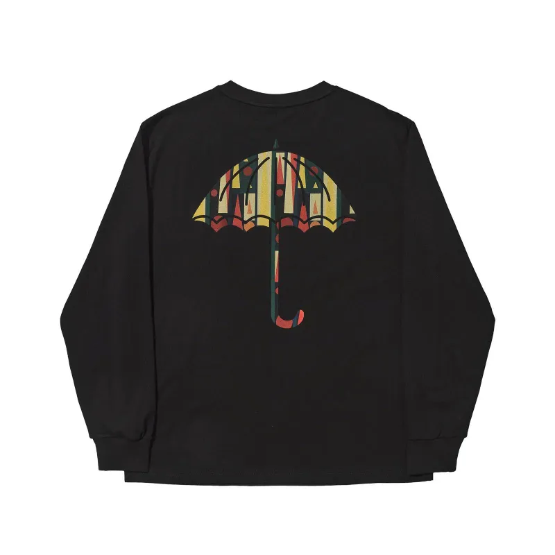 HÉLAS BACKGAMMON LS TEE BLACK