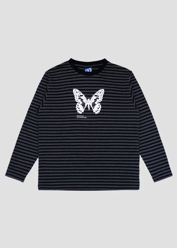 BYE JEREMYButterfly Stripes Long Sleeve