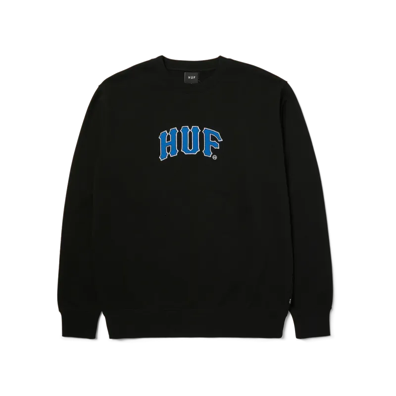HUF ARCH APPLIQUE CREWNECK SWEATSHIRT