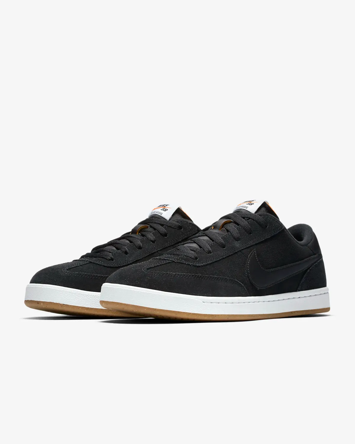 NIKE SB FC CLASSIC BLACK/BLACK-WHITE-VIVID ORANGE 909096-001