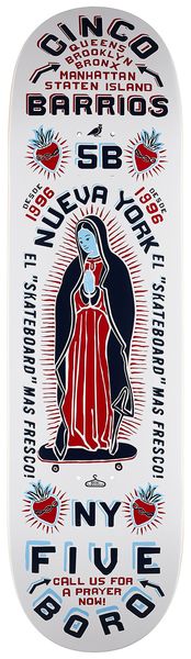 5BORO 5BORO DECK CINCO BARRIOS WHITE 8.0