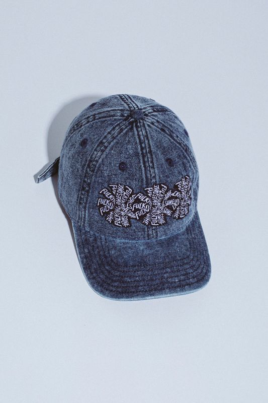 FUCKING AWESOME THREE SPIRAL WASHED DENIM 6-PANEL HAT