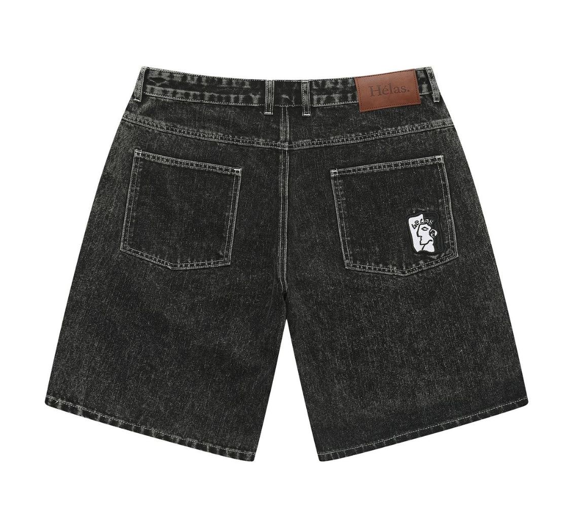 HÉKAS DIEU GREC JEANS SHORTS WASHED BLACK