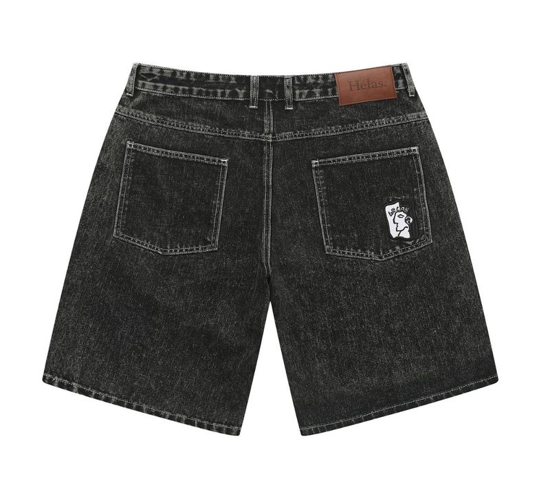 HÉKAS DIEU GREC JEANS SHORTS WASHED BLACK