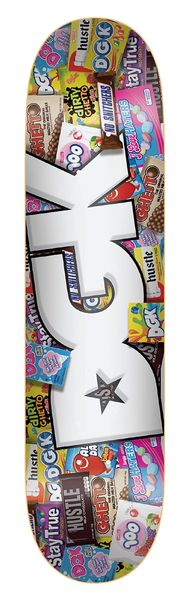 DGK DECK CAVITIES BLACK 8.0