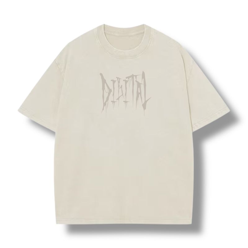DIGITAL TEE THRONE WASHED SAND