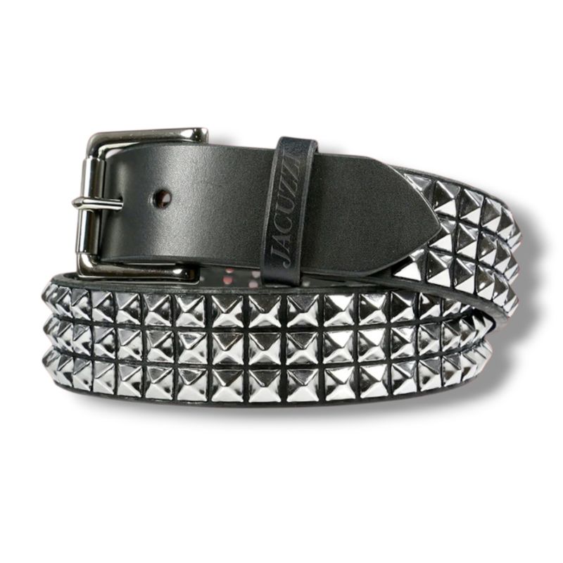 JACUZZI Leather Studded Belt