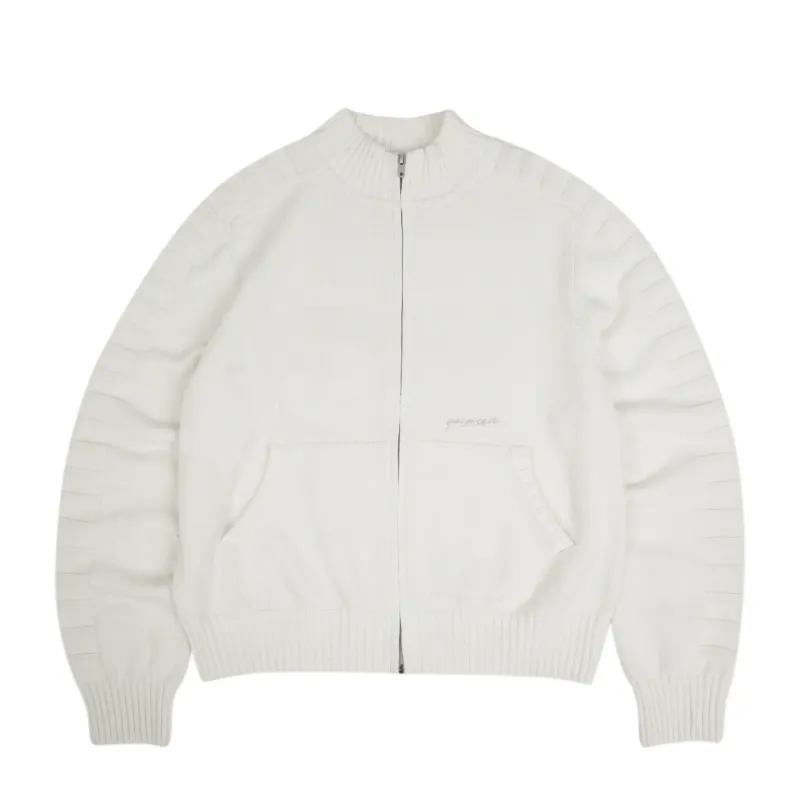 Yardsale Faldo Knitted Full-Zip - cream