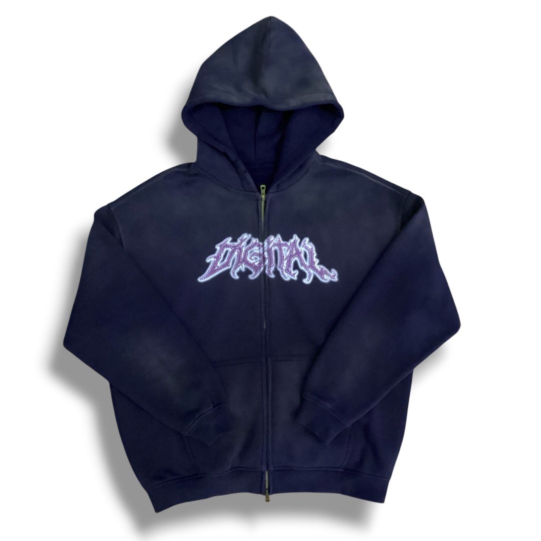 DIGITAL BOXY ZIP WASHED PURPLE