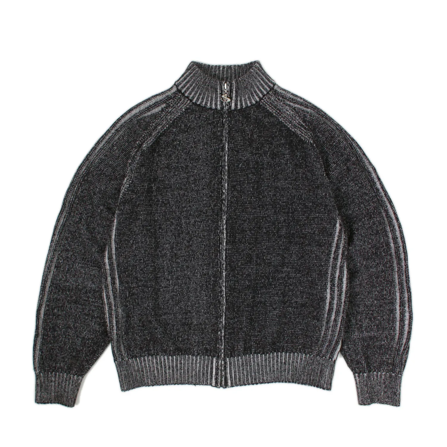 YARDSALE HEATHERED PHANTASY FULL-ZIP (BLACK/STONE)