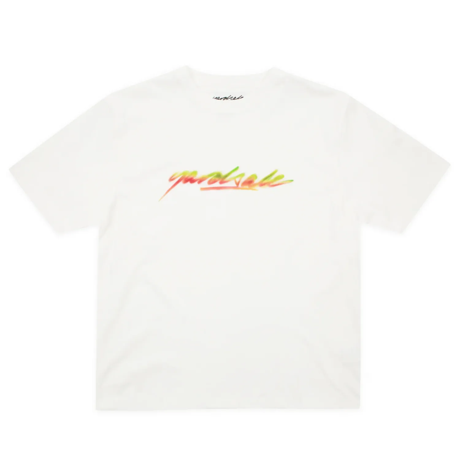 YARDSALE SCRIPT SPRAY T-SHIRT (WHITE)