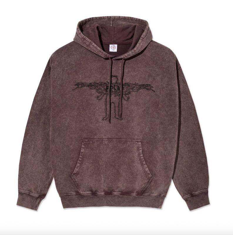 POLAR ACID FRANK HOODIE | SOUL - BORDEAUX