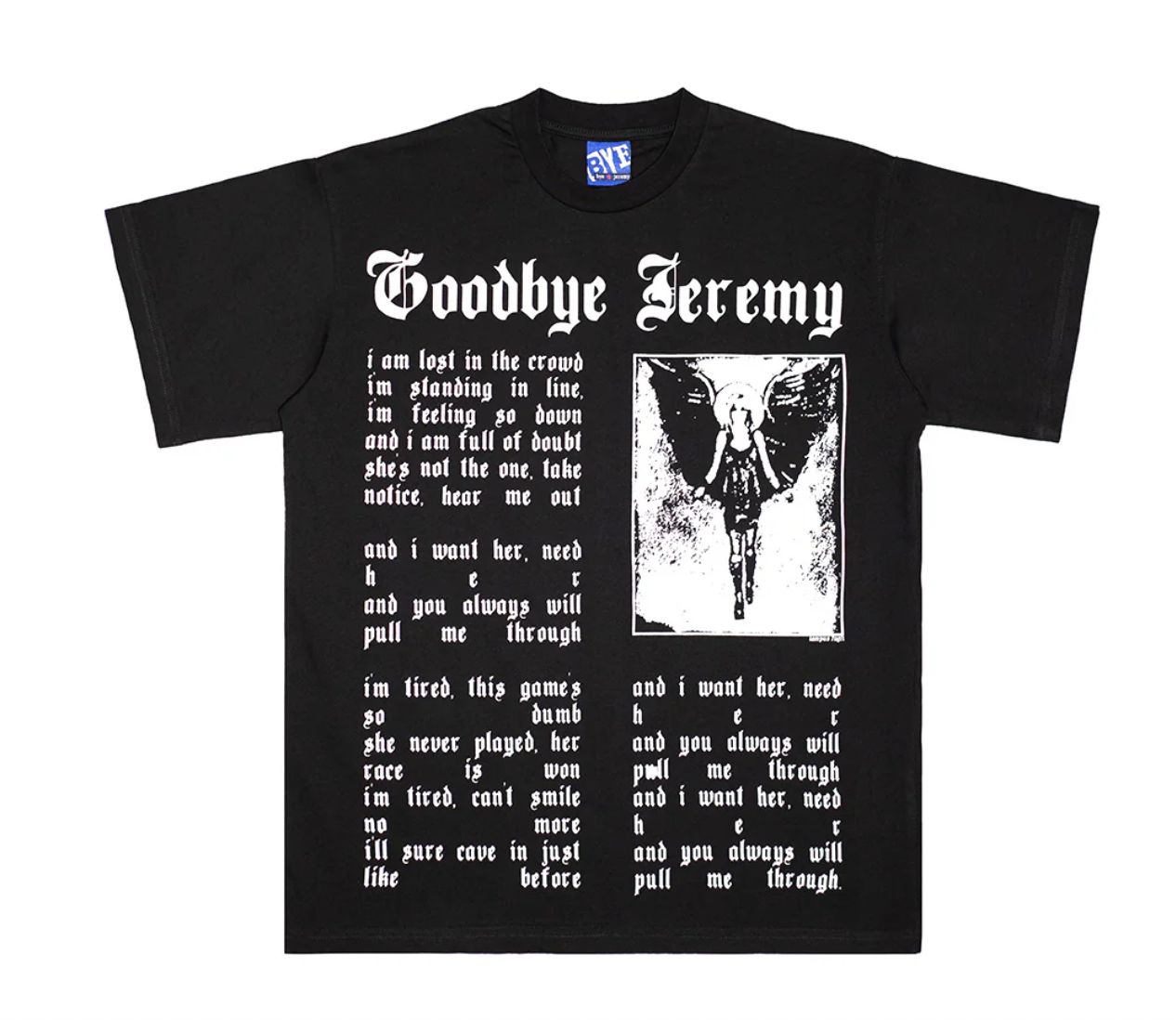 Bye Jeremy Angela T-Shirt Black