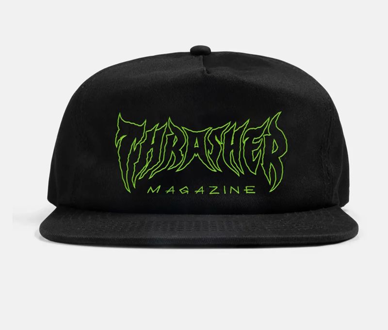 THRASHER Metal Black cap