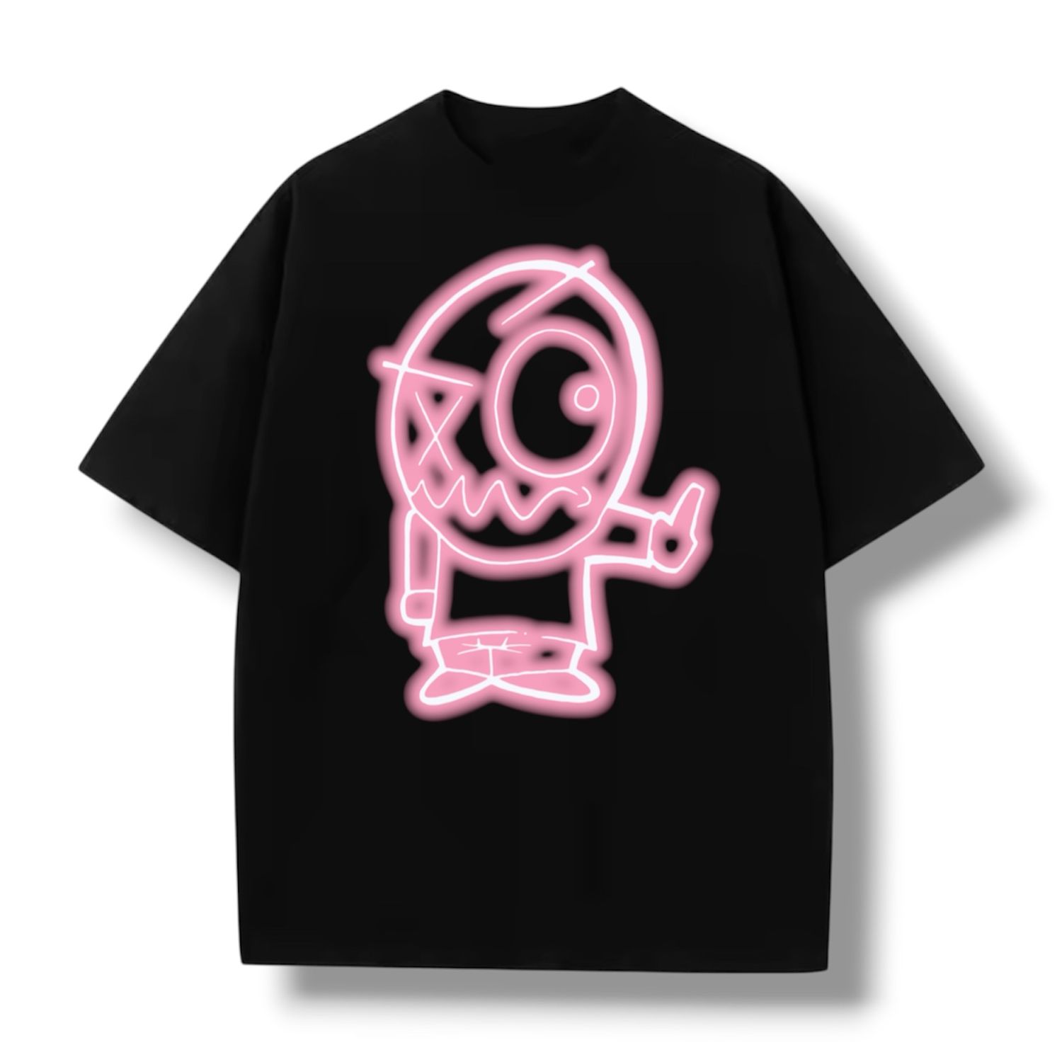 DIGITAL TEE BALOON MAN BLACK