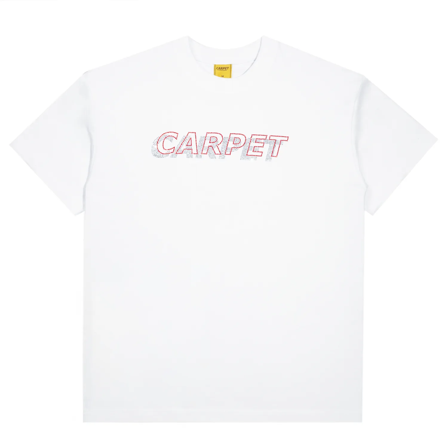 Carpet Company Misprint Rhinestone T-Shirt White