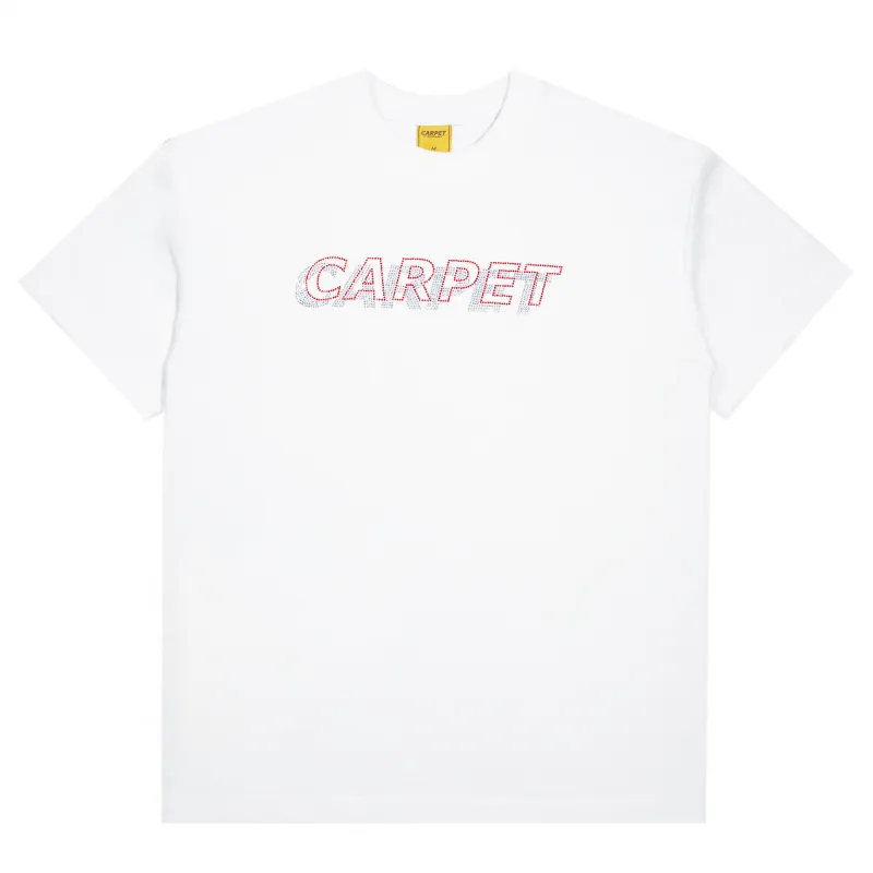 Carpet Company Misprint Rhinestone T-Shirt White