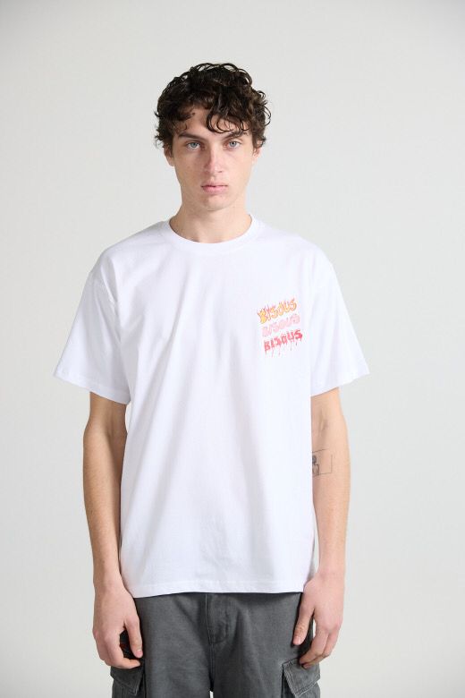 BISOUS T-shirt Hot Blood White