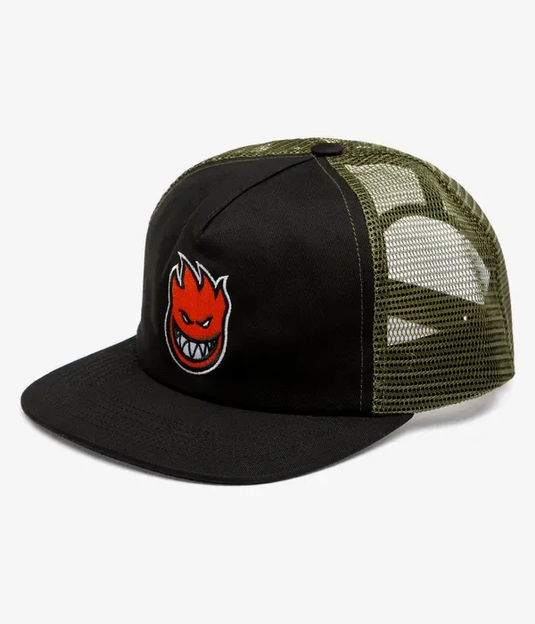 SPITFIRE BIGHEAD FILL SNAPBACK CASQUETTE (BLACK OLIVE)