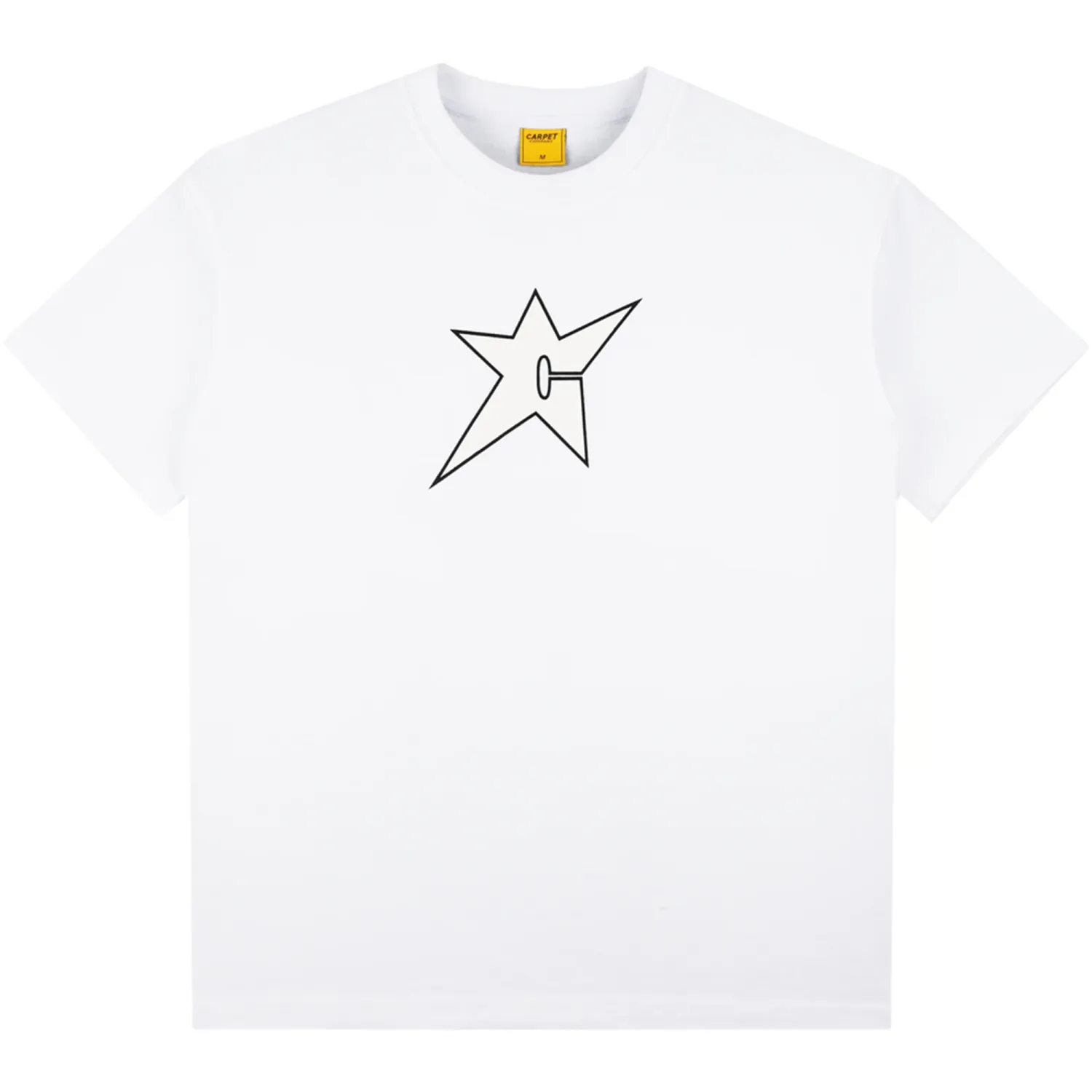 CARPET COMPANY C-STAR GLOW IN THE DARK TEE WHITE