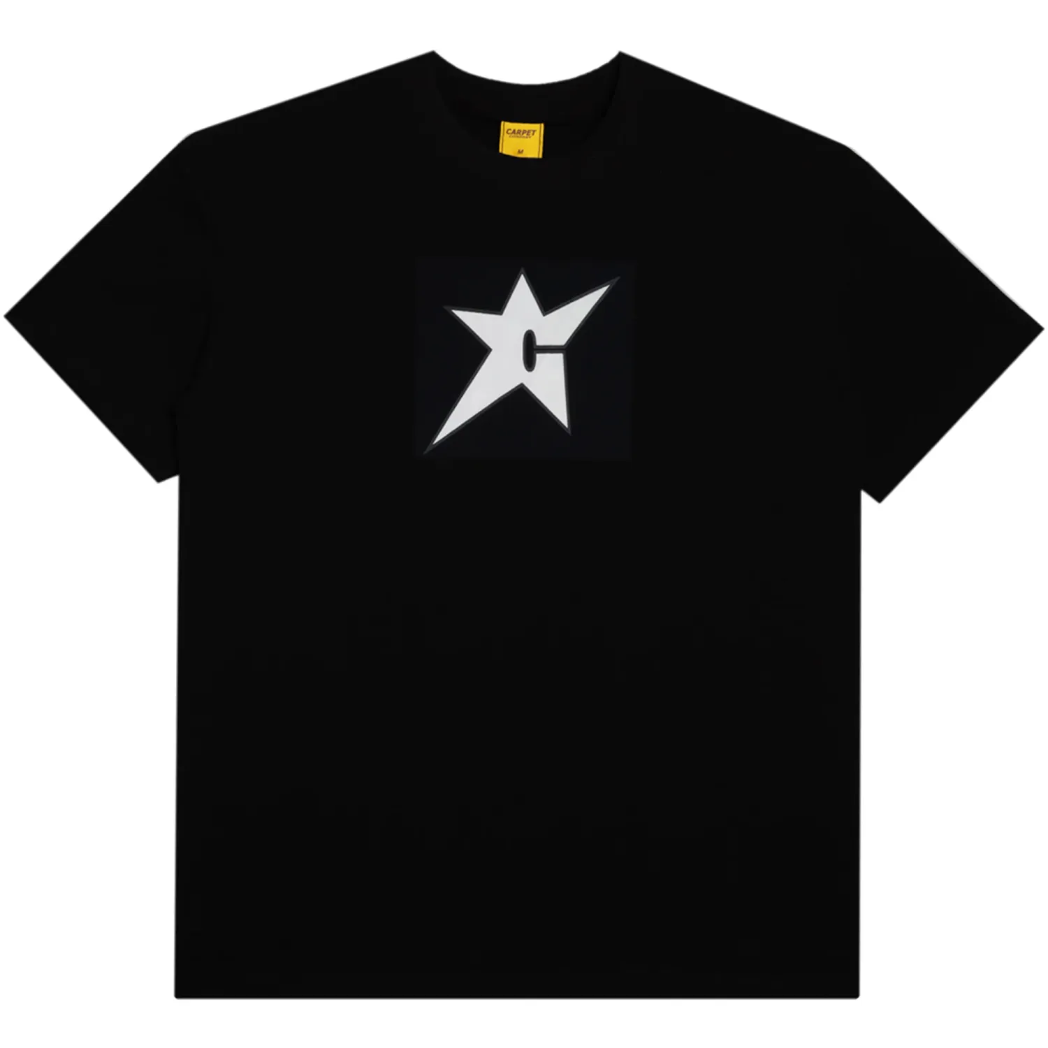 CARPET COMPANY C-STAR GLOW IN THE DARK TEE BLACK