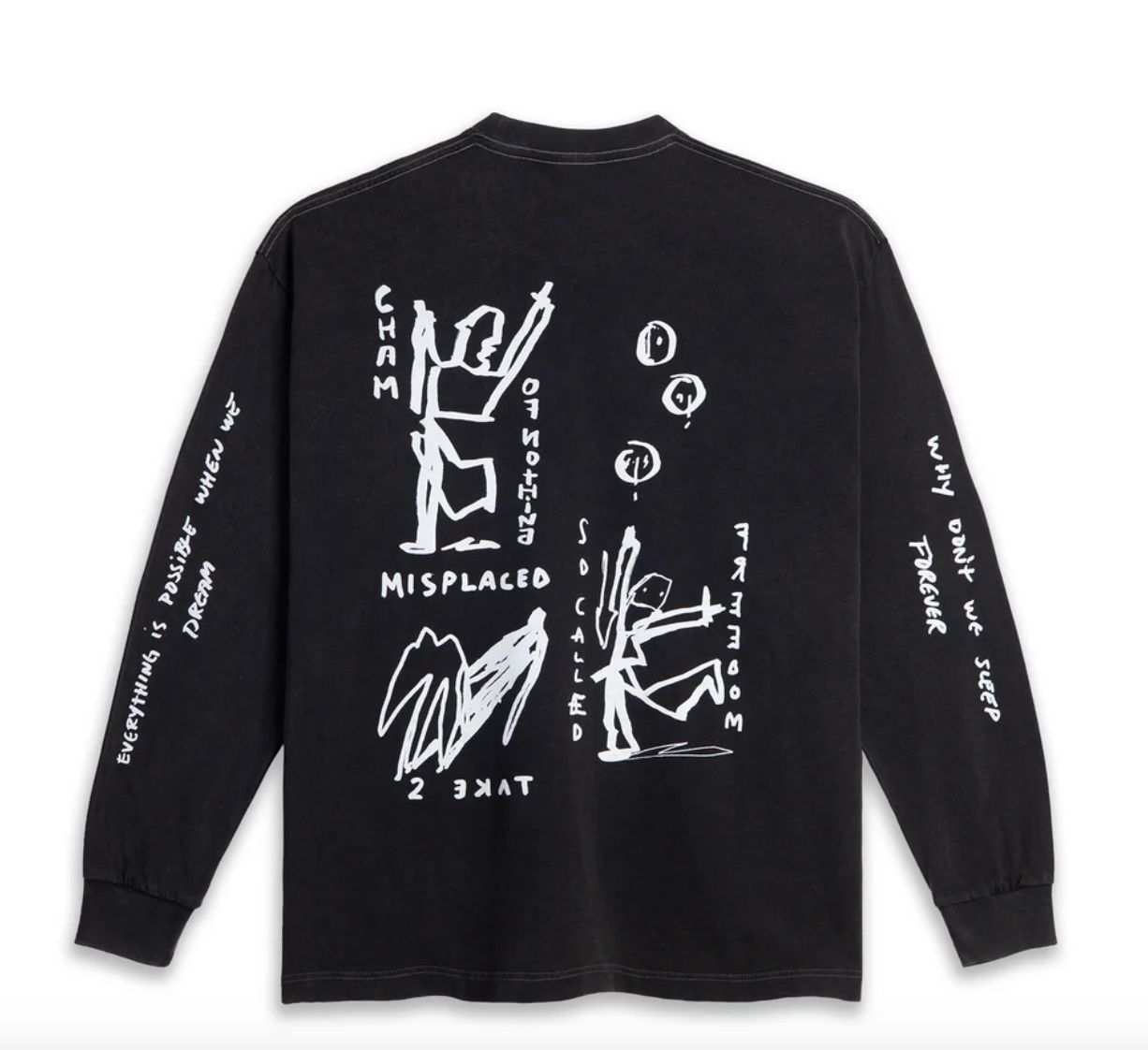 POLAR LS TEE | ON REPEAT - SILVER BLACK