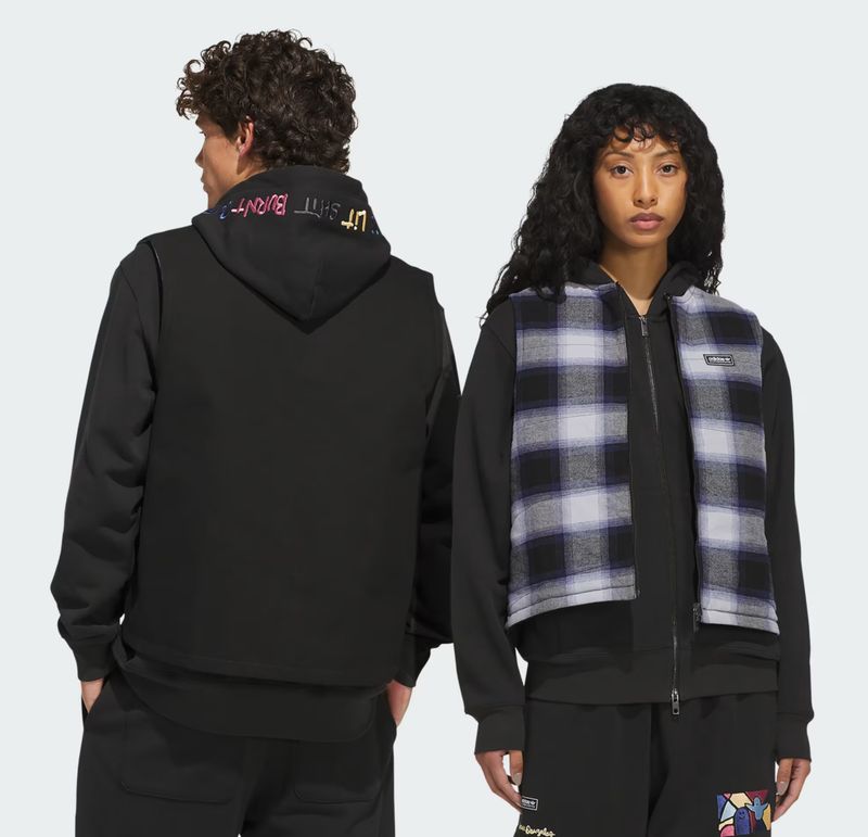 ADIDAS SKATEBOARDING X MARK GONZALES PLAID REVERSIBLE VEST