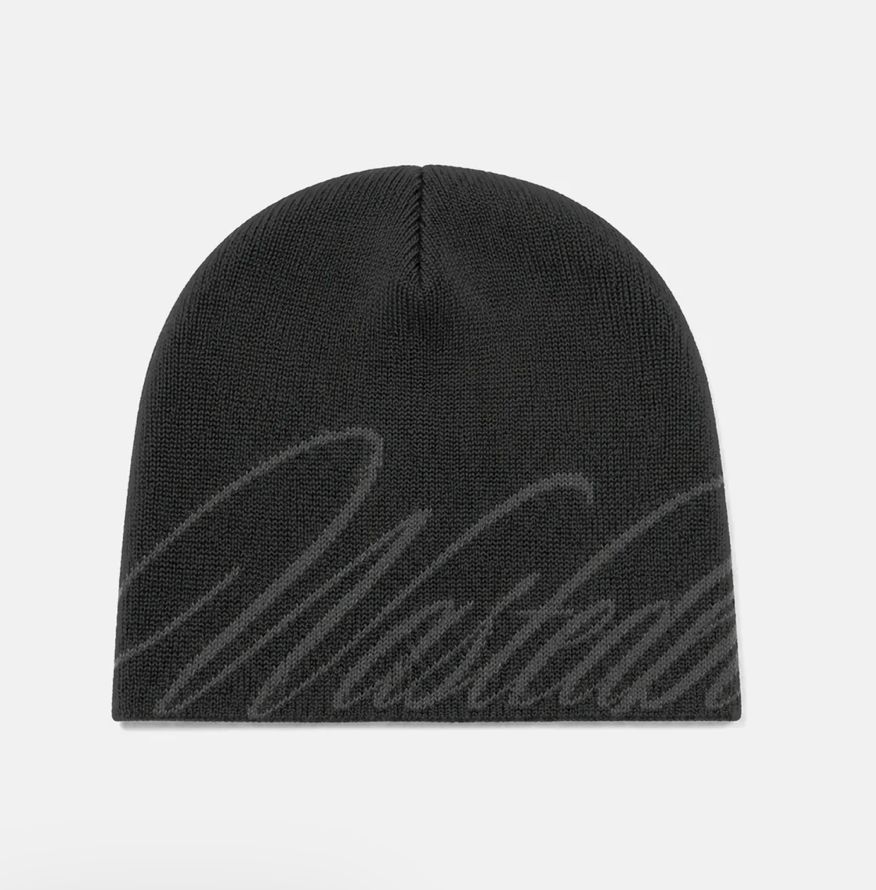 WASTED Brow Beanie Script O/S / Noir vieilli