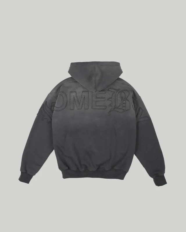 HOME BOY GOTHIC HOOD GREY WASHED